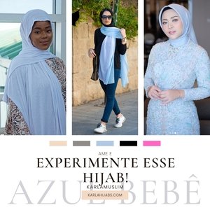 Combine Hijab Azul Bebê