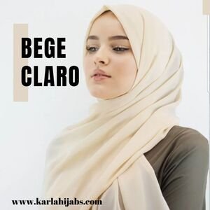 Combine Hijab Bege Claro