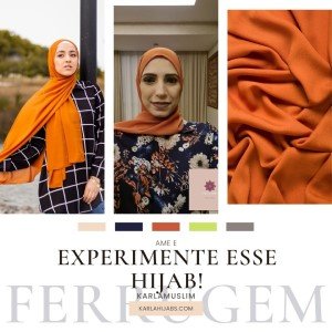 Combine Roupa com Hijab Ferrugem