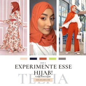 Combine Roupa com Hijab Telha