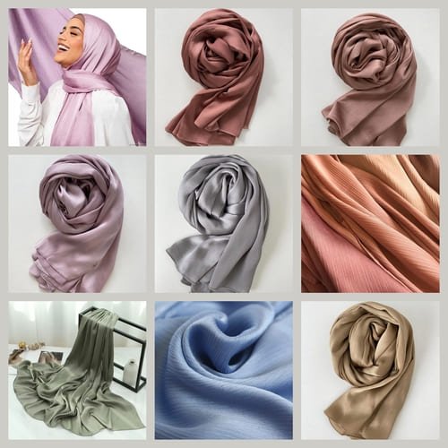  Tons de hijab toque de seda