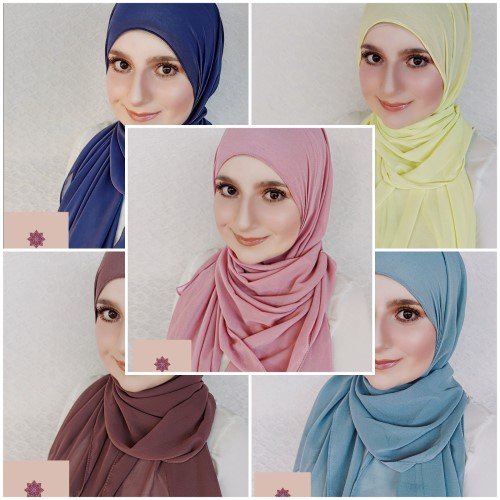  Combine seu tom de Hijab Chiffon