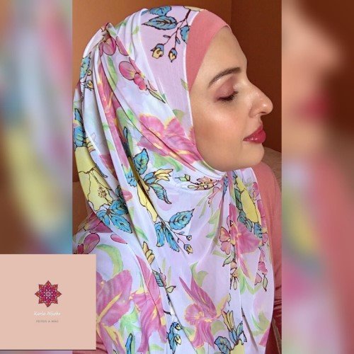 Hijab estampado colorido