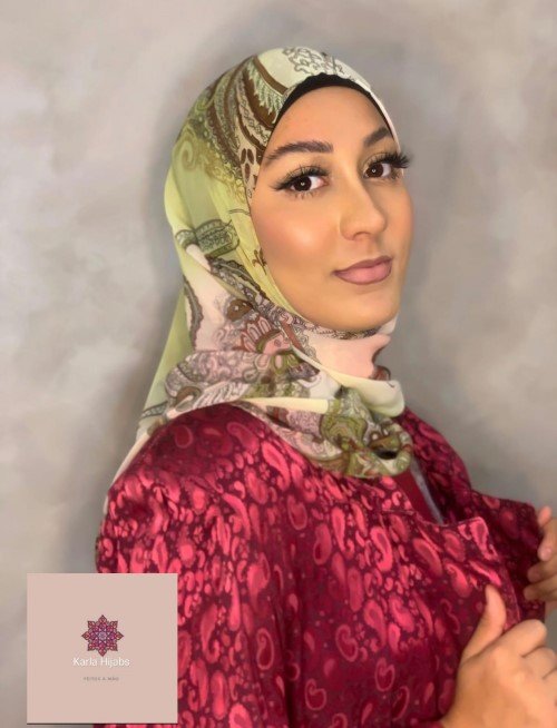  Hijab Floral Iluminado