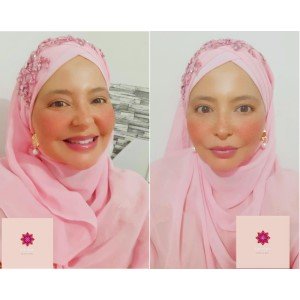 Hijab Bordado rosa