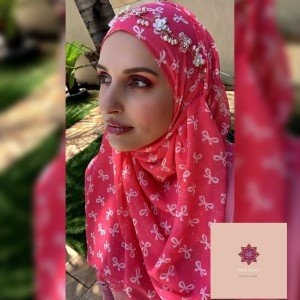 Coroa sobre Hijab Estampado