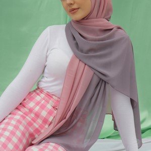 Hijab Degradê Cinza