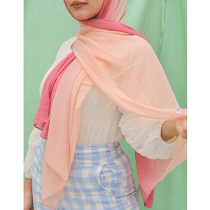 Hijab Degradê Rosa