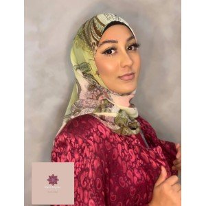 Hijab estampado com luz