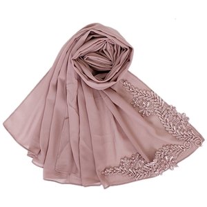 Hijab com Bordado Lateral Rose