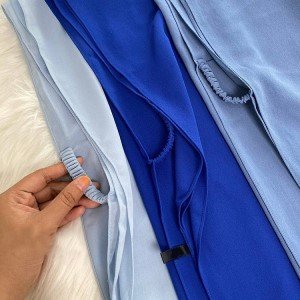 Hijab com Elástico Azul