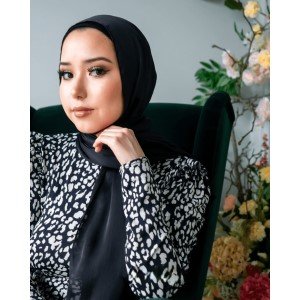 Hijab Toque de Seda preto