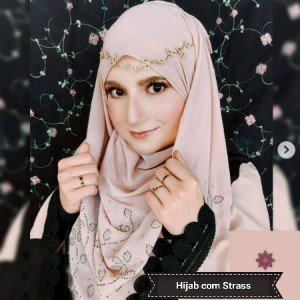 Hijab com Strass