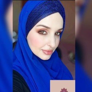 Hijab Trançado com Brilho