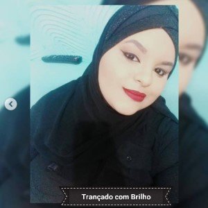 Hijab Trançado Brilho Preto