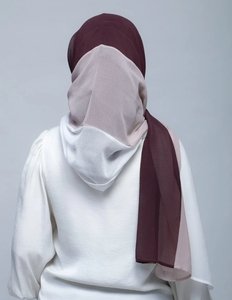 Hijab Tricolor - Rose