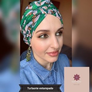 Turbante estampado