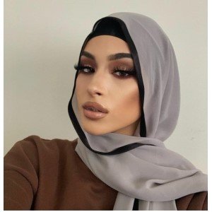 Hijab com Borda Viés de Cetim